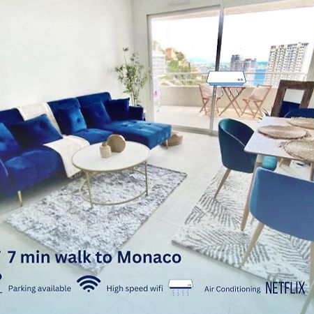 Апартаменты Luxurious Flat At 5 Min By Walk To Monaco, Free Parking And Sea View Босолей Экстерьер фото